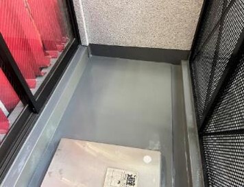 バルコニー防水完了